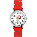 Peanuts® x Timex Weekender Snoopy Santa Hat 31mm Fabric Strap Watch