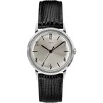 Marlin® Hand-Wound 34mm Leather Strap Watch