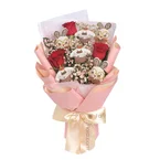 Cute Together – Flower Bouquet & Plush