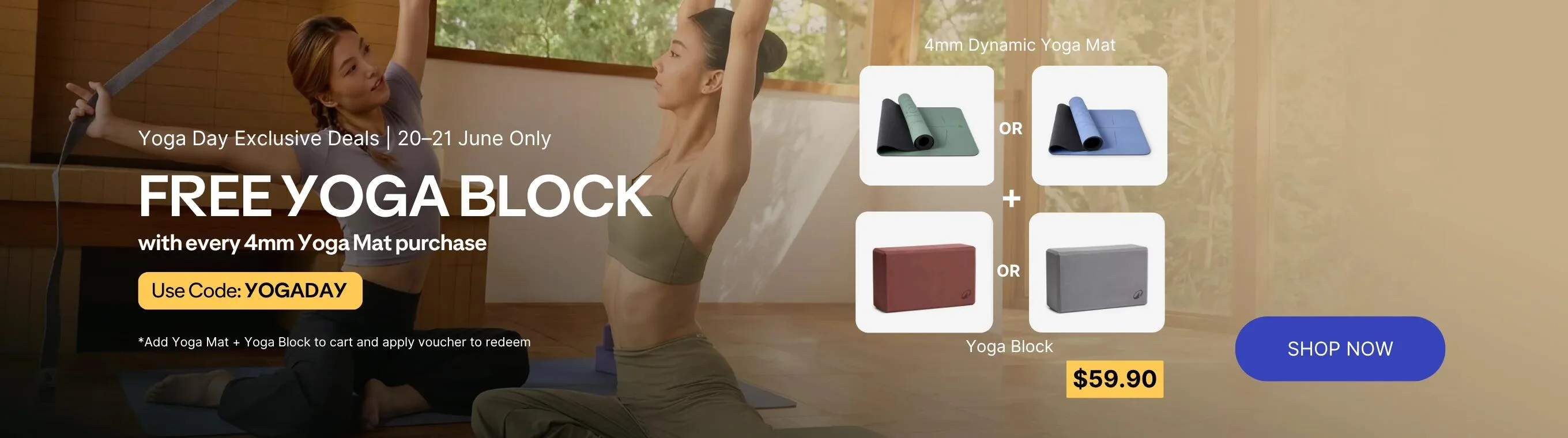 Proof of coupon - Decathlon - Decathlon promo code: [[free yoga block]] with 4mm mat purchase