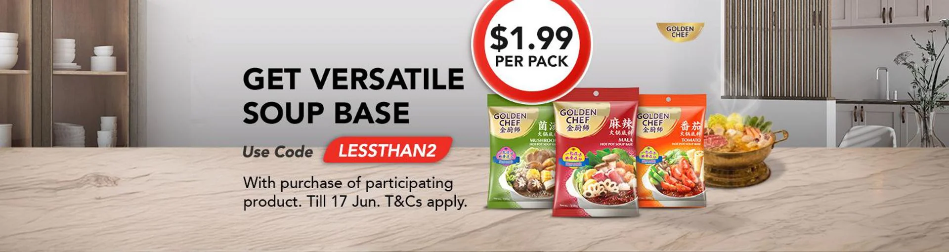 Proof of coupon - FairPrice - FairPrice promo code: [[Free gift]] versatile Golden Chef soup base