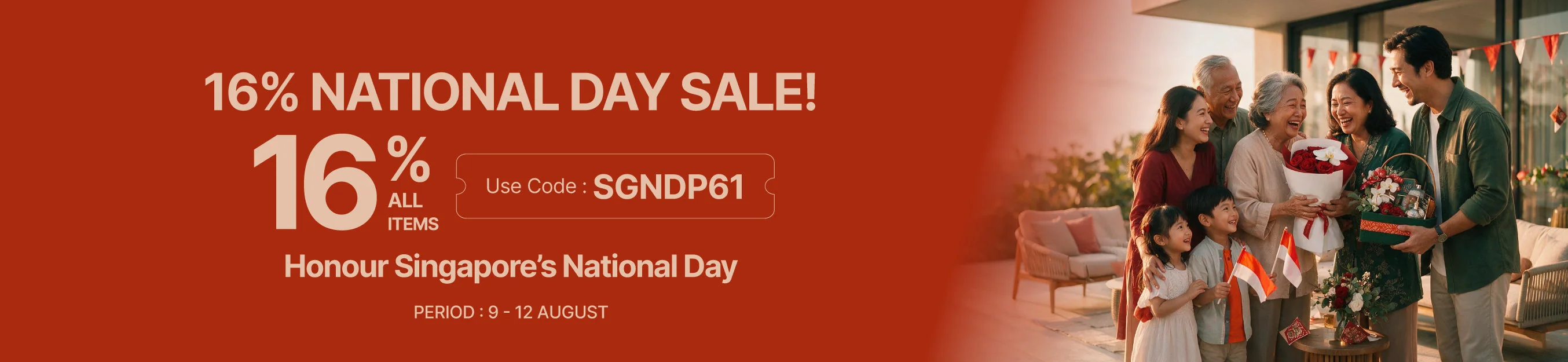 Proof of coupon - FlowerAdvisor - FlowerAdvisor national day sale [[16% off]] sitewide, limited time