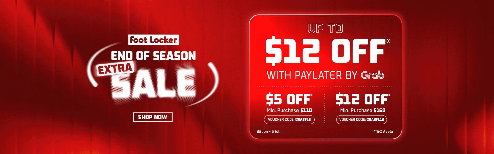 Proof of coupon - Foot Locker - Foot Locker promo code: [[$12 off]] on $160 minimum spend