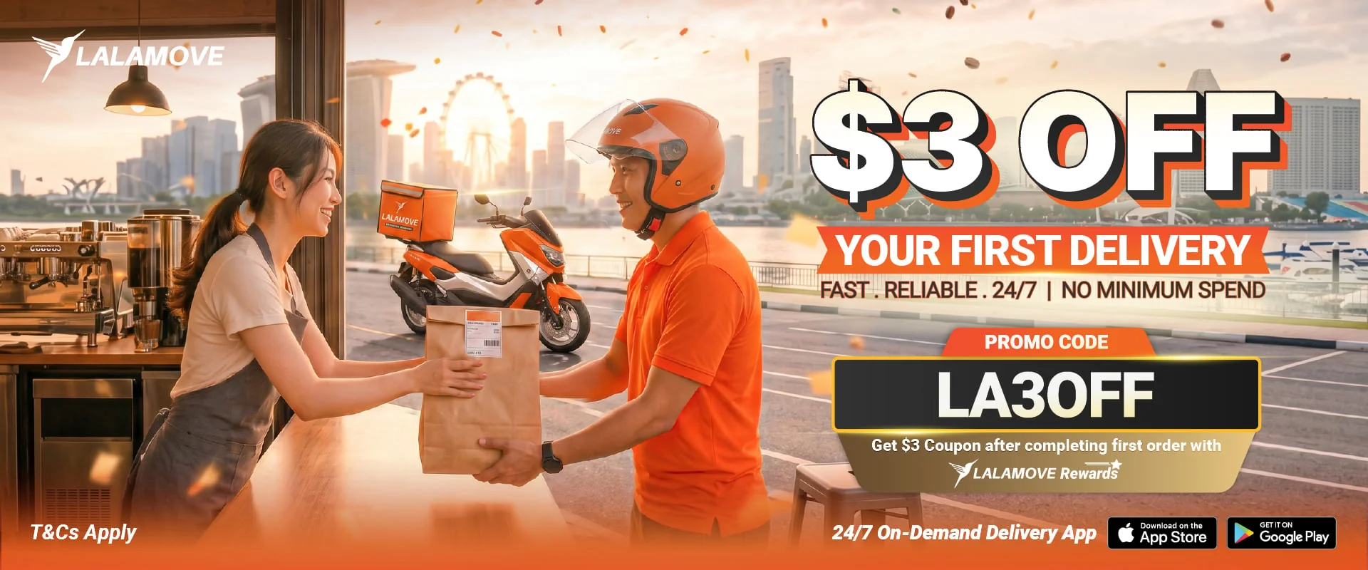 Proof of coupon - Lalamove - Lalamove promo code: [[$3 coupon]] for first delivery no minimum spend