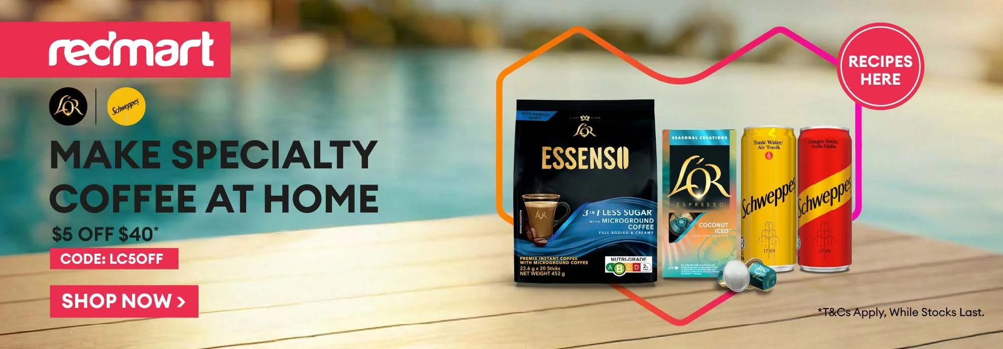 Proof of coupon - Lazada - Lazada promo code: [[$5 off]] specialty coffee items $40 minimum