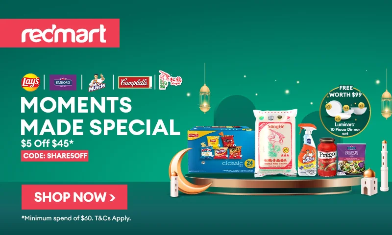 Proof of coupon - RedMart - RedMart promo code: [[S$5 off]] on orders over S$60